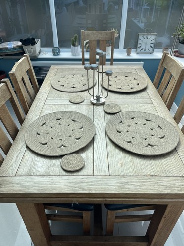 Round jute placemats set - placemats,