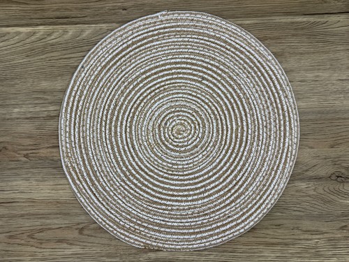 Round cotton placemats - round,