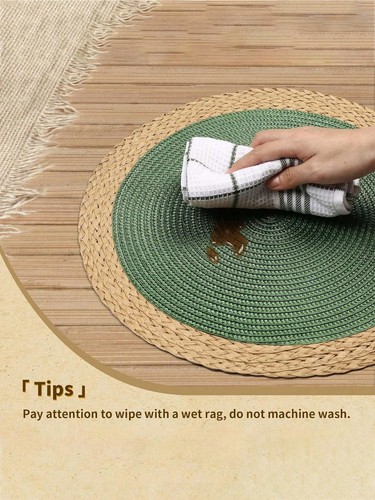 Round table placemats set 4 - round, of