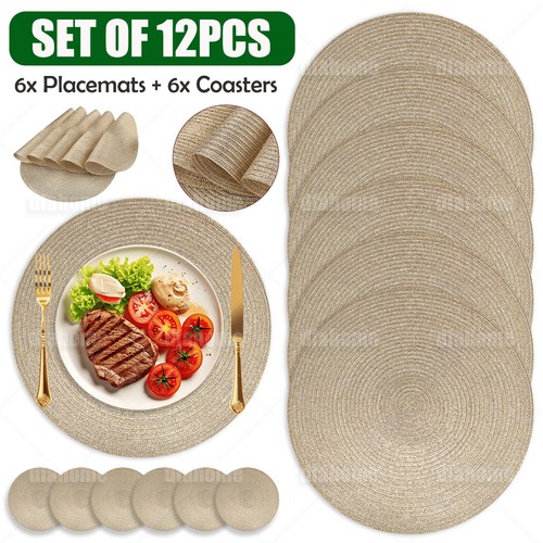 Set round placemats 6 - placemats, +