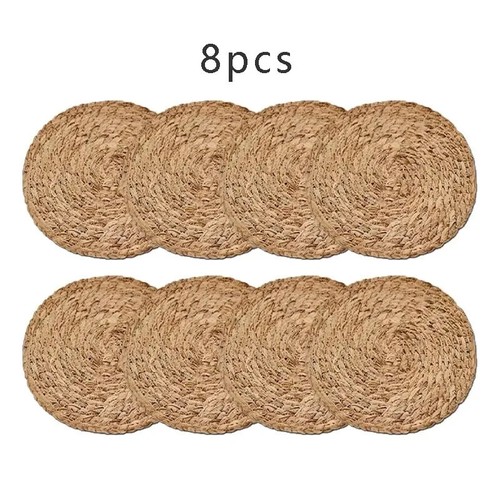 8pcs round table mats - table,