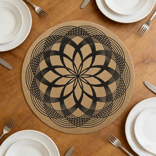 Bohemian style round - bohemian-style, placemats