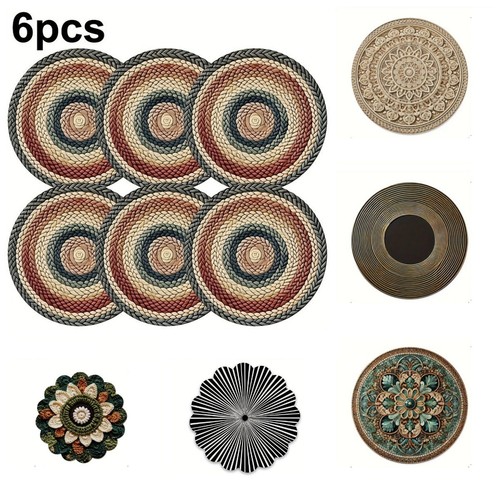 6pcs vintage round - 6pcs,