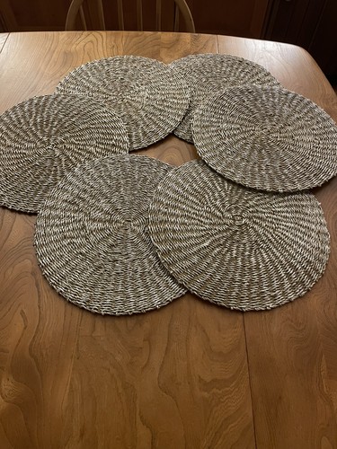Placemats large round rattan - round,