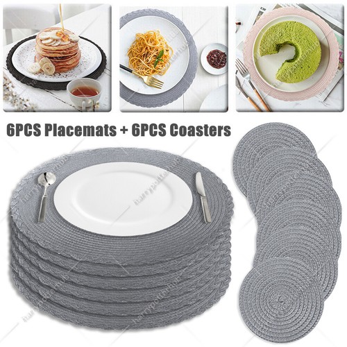 Set round placemats 6 - 12,