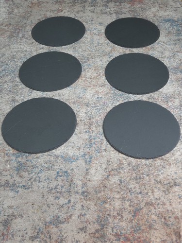 Set round slate placemats - round,