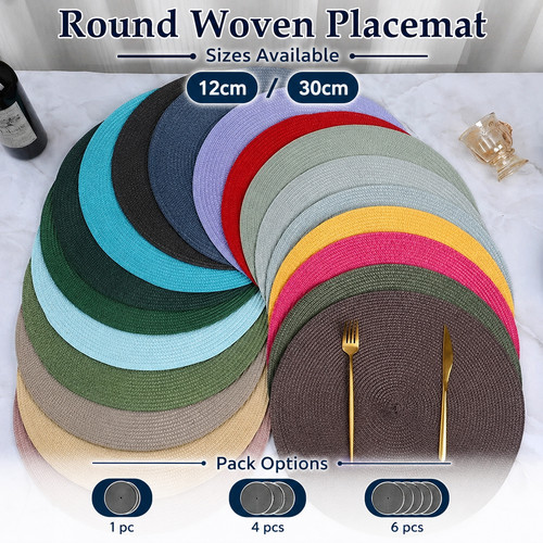 Woven table place mats large - place,