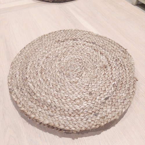 Set round woven jute - round,