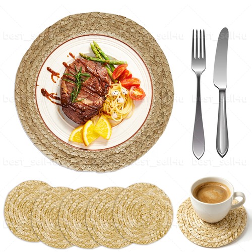 Table mats set woven - table,