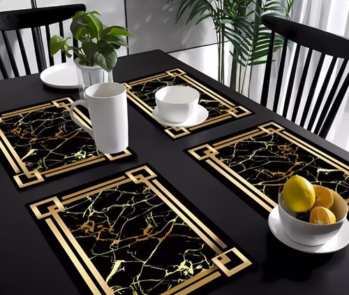 4pcs pvc table mats - table,