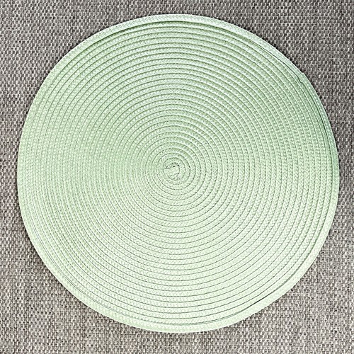 Set green round - 6, woven