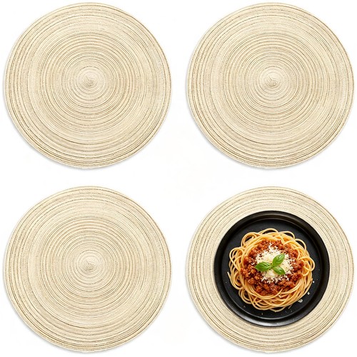Round placemats table mats - round,