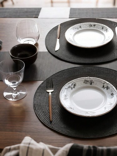 Woven table place mats - table, large