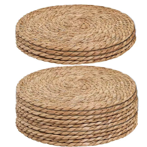Round woven rattan - woven, placemats