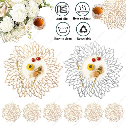 Set round placemats and - set, 4/8