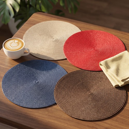 Round woven pcs - round,