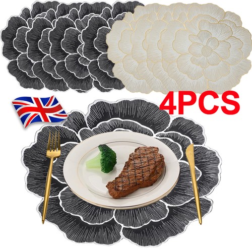 4pcs luxury flower table - table, decor