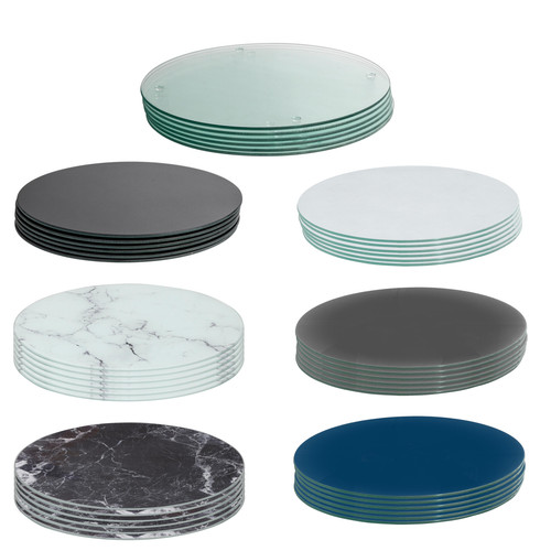 Round glass placemats 30cm - placemats,