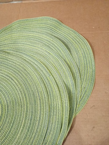 Pack green round woven - 6,