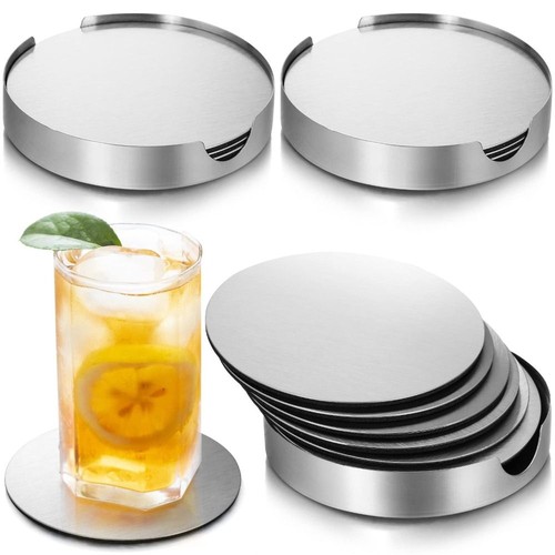 6pcs set round stainless steel - round,